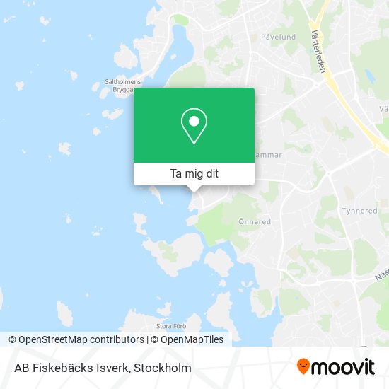AB Fiskebäcks Isverk karta