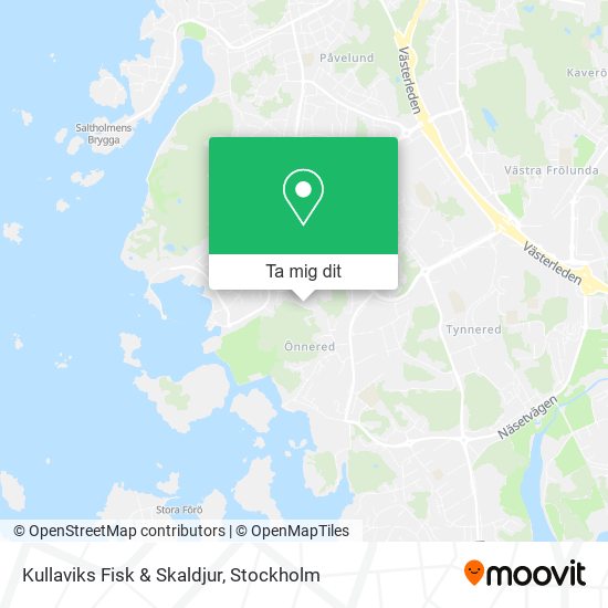 Kullaviks Fisk & Skaldjur karta