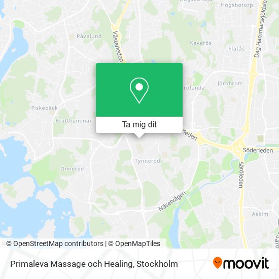 Primaleva Massage och Healing karta