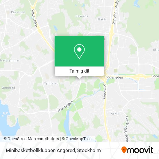 Minibasketbollklubben Angered karta