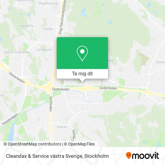 Cleandax & Service västra Sverige karta