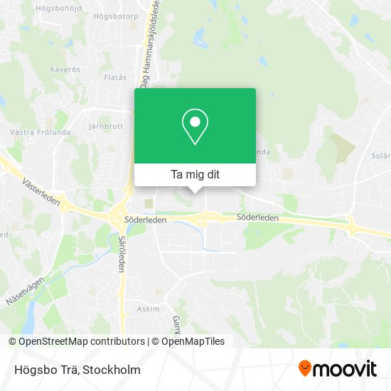Högsbo Trä karta