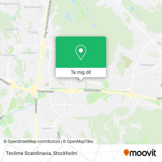 Teclime Scandinavia karta