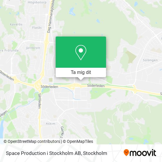 Space Production i Stockholm AB karta