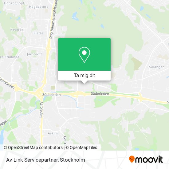 Av-Link Servicepartner karta