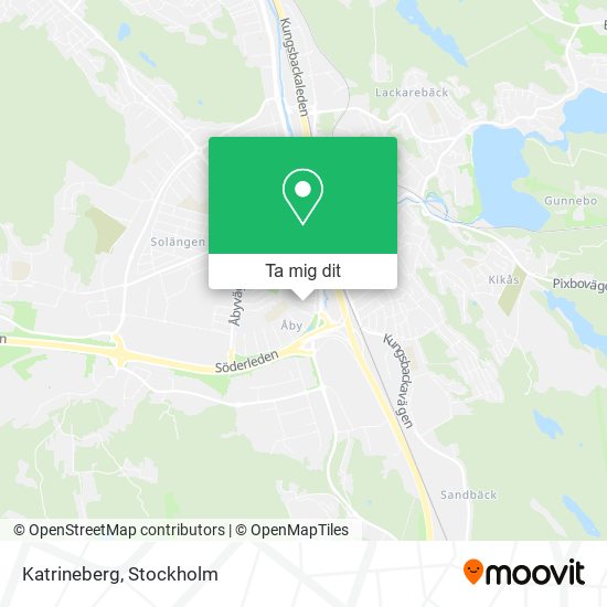 Katrineberg karta