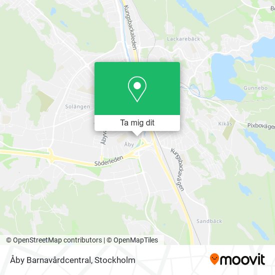 Åby Barnavårdcentral karta