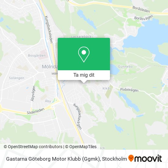 Gastarna Göteborg Motor Klubb (Ggmk) karta