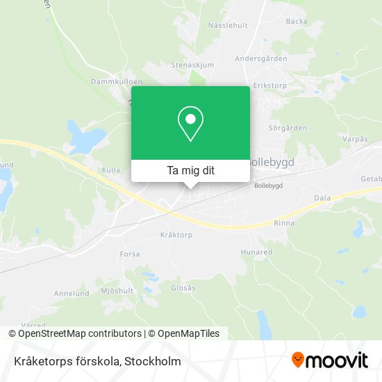 Kråketorps förskola karta