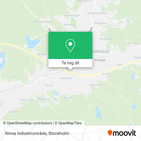 Rinna industriområde karta