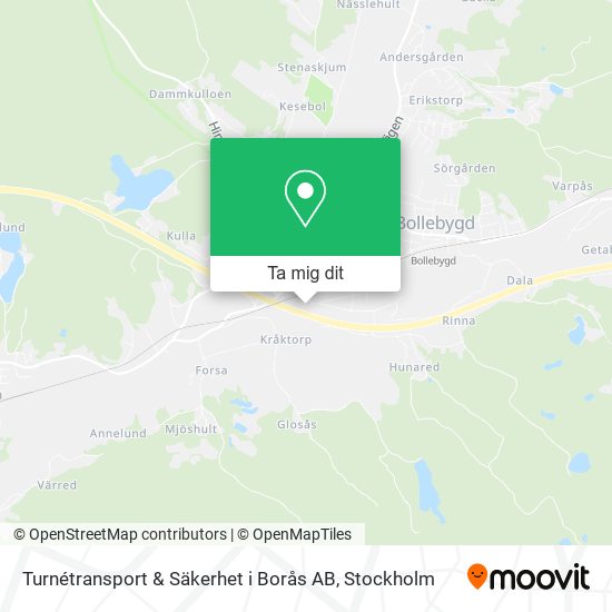 Turnétransport & Säkerhet i Borås AB karta