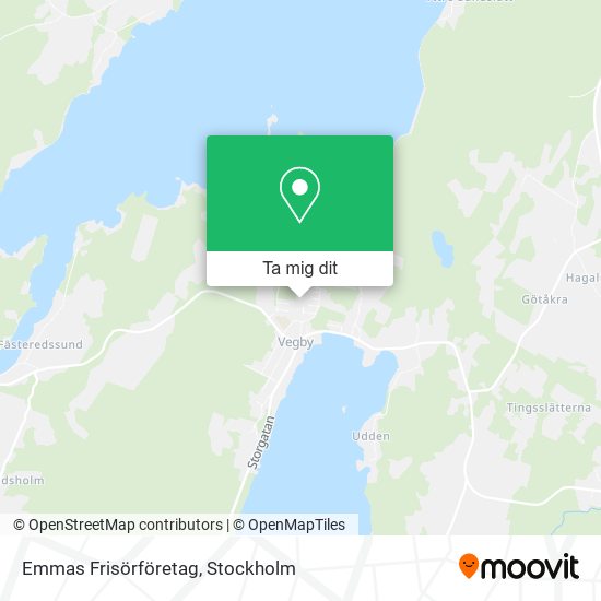 Emmas Frisörföretag karta