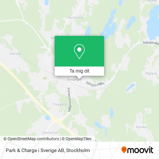 Park & Charge i Sverige AB karta