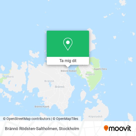 Brännö Rödsten-Saltholmen karta