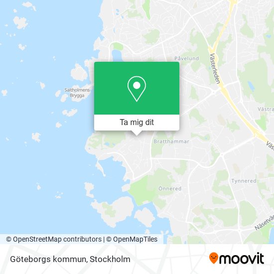 Göteborgs kommun karta