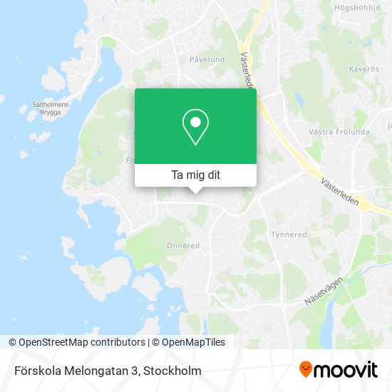 Förskola Melongatan 3 karta