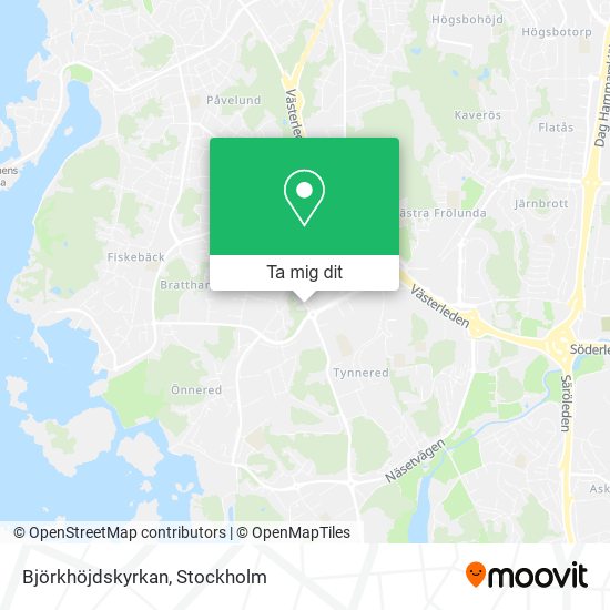 Björkhöjdskyrkan karta