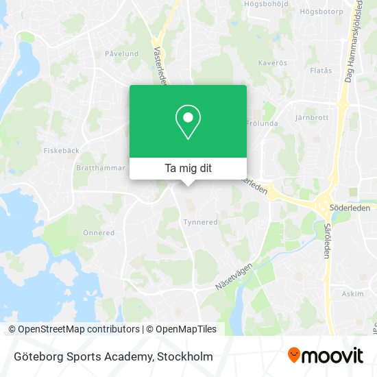 Göteborg Sports Academy karta