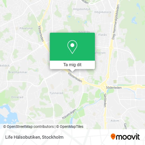 Life Hälsobutiken karta