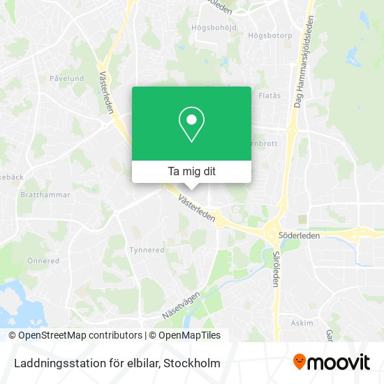 Laddningsstation för elbilar karta