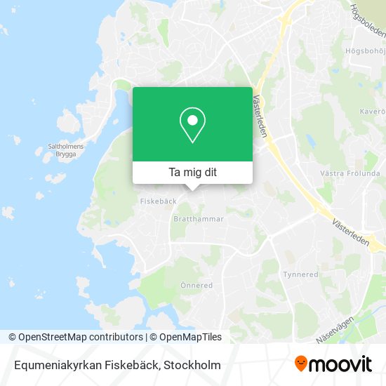 Equmeniakyrkan Fiskebäck karta