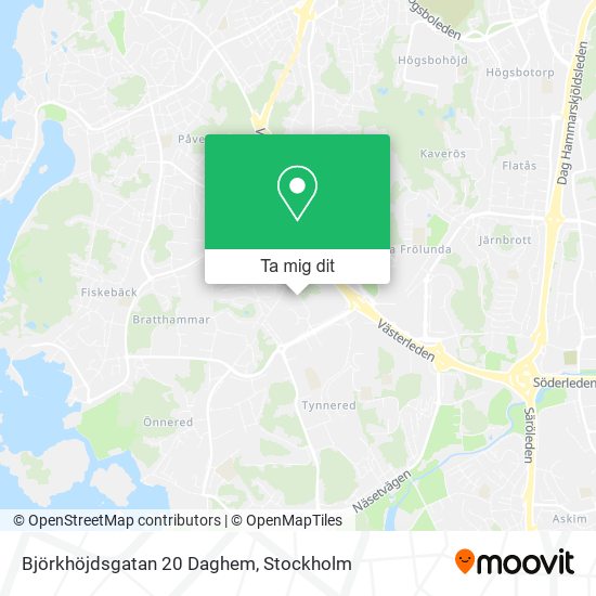Björkhöjdsgatan 20 Daghem karta
