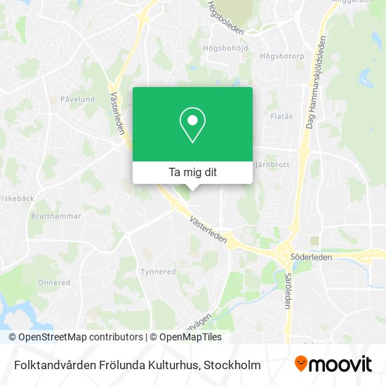 Folktandvården Frölunda Kulturhus karta