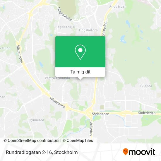 Rundradiogatan 2-16 karta