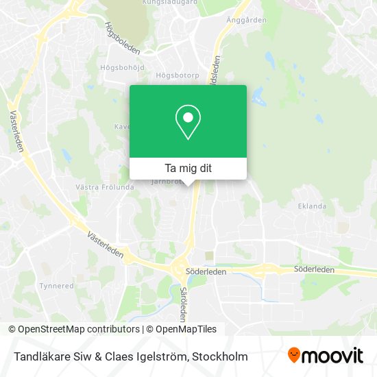 Tandläkare Siw & Claes Igelström karta