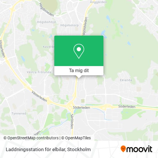 Laddningsstation för elbilar karta