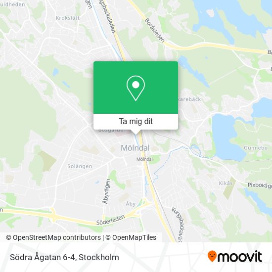 Södra Ågatan 6-4 karta