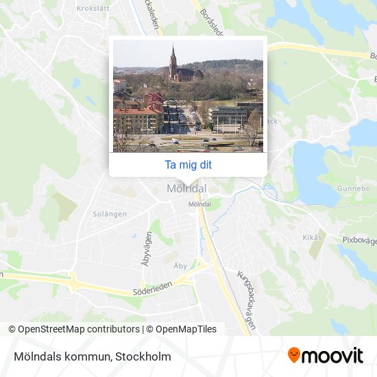 Mölndals kommun karta