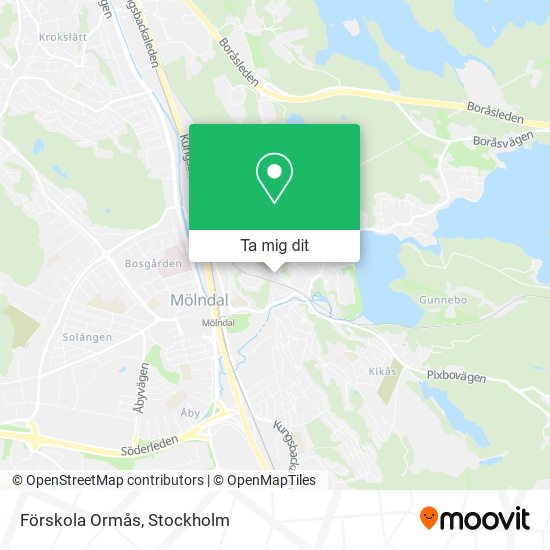 Förskola Ormås karta