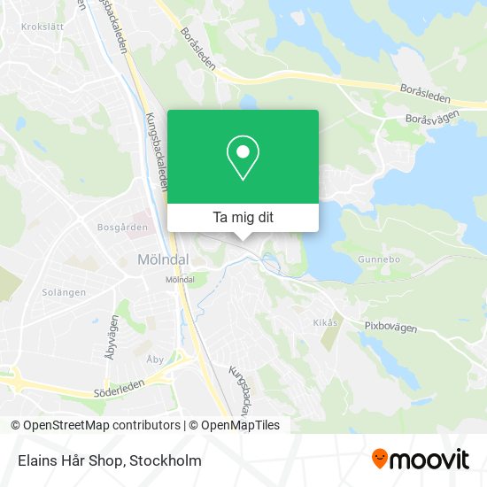 Elains Hår Shop karta