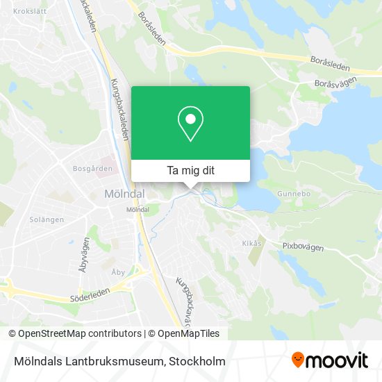 Mölndals Lantbruksmuseum karta