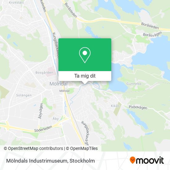 Mölndals Industrimuseum karta