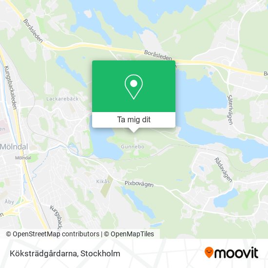 Köksträdgårdarna karta