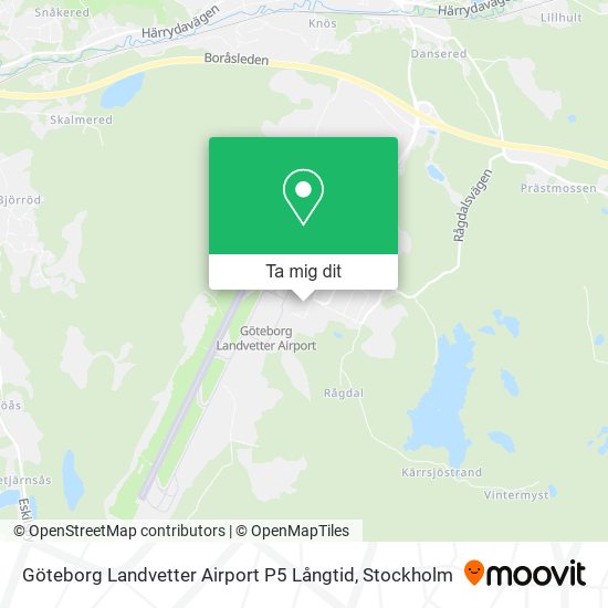 Göteborg Landvetter Airport P5 Långtid karta