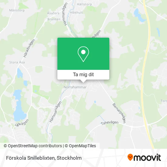 Förskola Snilleblixten karta