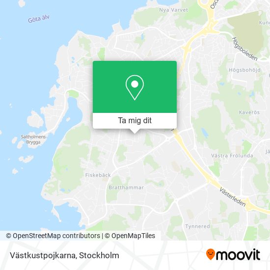 Västkustpojkarna karta