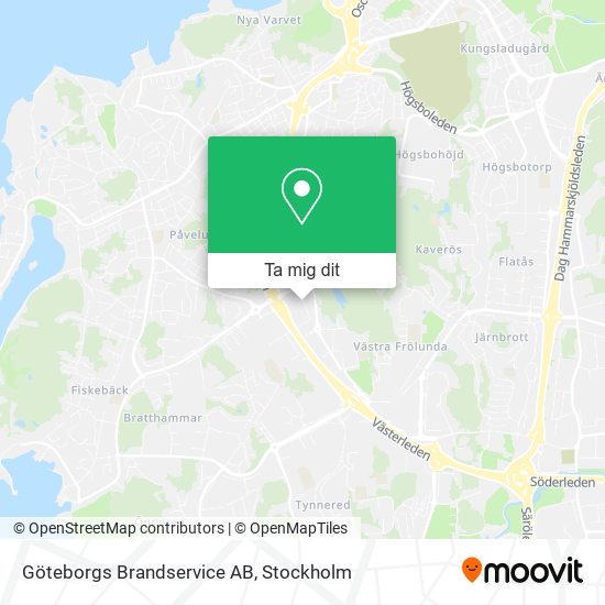 Göteborgs Brandservice AB karta