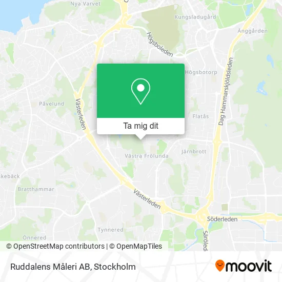 Ruddalens Måleri AB karta