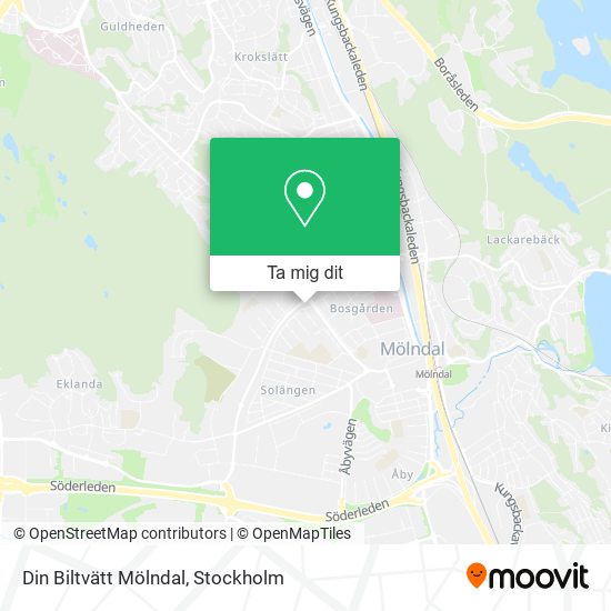 Din Biltvätt Mölndal karta