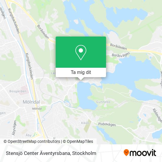 Stensjö Center Äventyrsbana karta