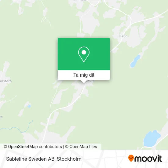 Sableline Sweden AB karta