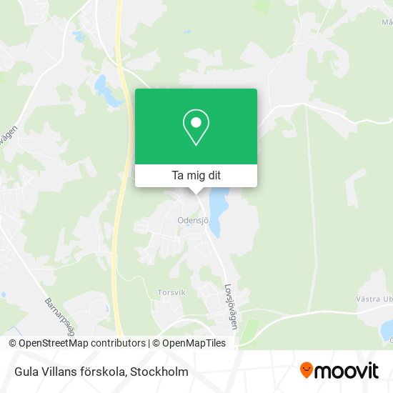 Gula Villans förskola karta