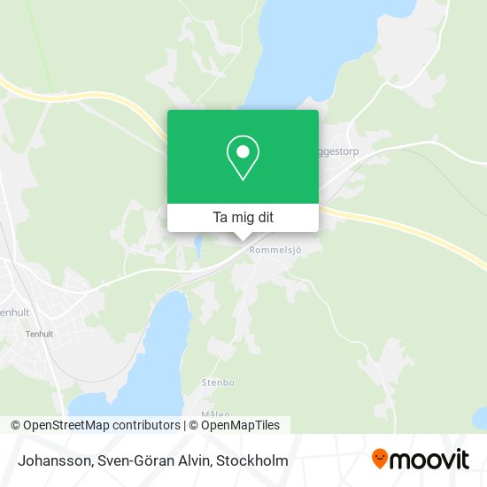 Johansson, Sven-Göran Alvin karta