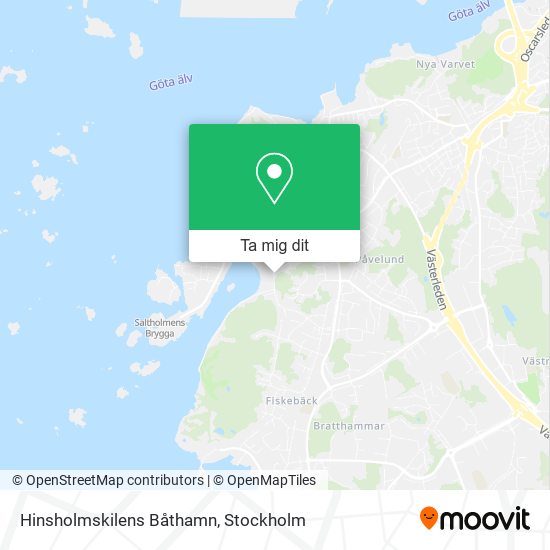 Hinsholmskilens Båthamn karta
