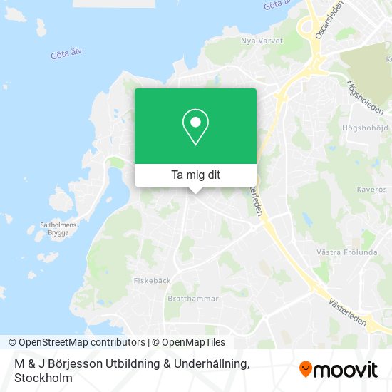 M & J Börjesson Utbildning & Underhållning karta