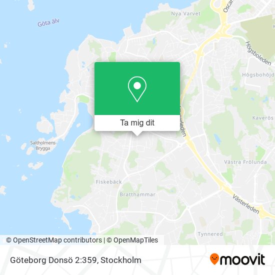 Göteborg Donsö 2:359 karta